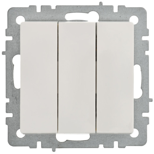 BRITE Выключ. 3-кл. 10А ВС10-3-0-БрБ бел.