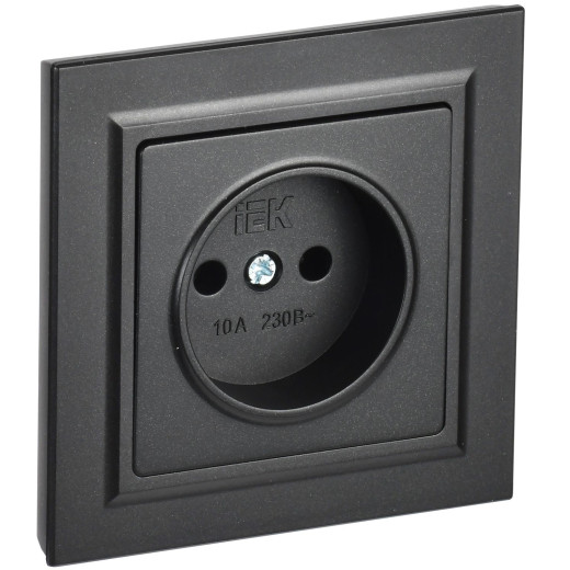 BRITE Роз. без з/к/ш 10А в сб. РСР10-1-0-БрЧ черн. IEK