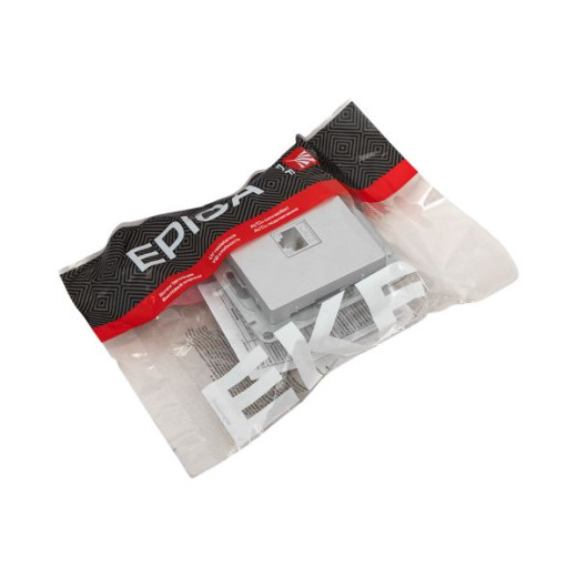 Механизм розетки RJ11, алюминий Эпика EKF