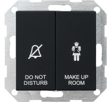 Gira Двухклавишный выключатель в сборе для управления индикатором состояния номера в гостинице