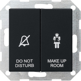 Gira Двухклавишный выключатель в сборе для управления индикатором состояния номера в гостинице