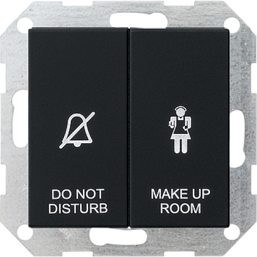 Двухклавишный выключатель в сборе для управления индикатором состояния номера в гостинице