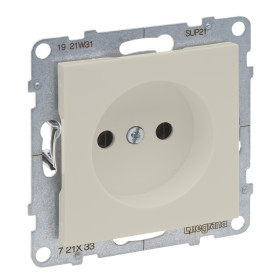 Legrand/Daccord SUNO Слоновая кость Розетка 2К 16А 250В. Винтовые зажимы..