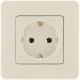 Розетка с заземлением - Legrand/Daccord Inspiria - без шторок 16А 250В винтовые зажимы - слоновая кость