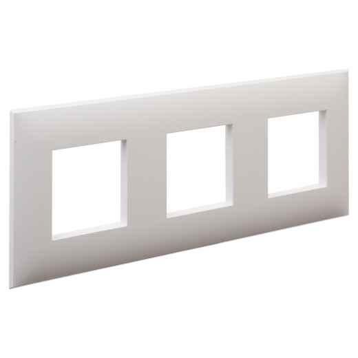 Рамка 3 поста (6 мод.), Avanti, белое облако
