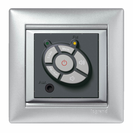 Рамка 1 пост - Legrand Valena - алюминий