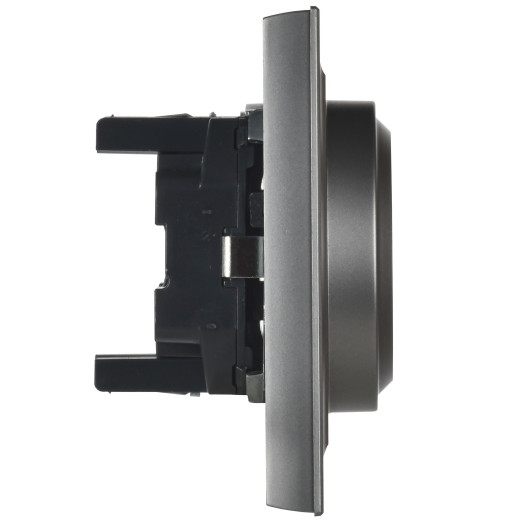 BRITE Роз. 2-я с з/к без з/ш 16А в сб. РС12-3-БрС сталь IEK