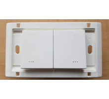 Anam Legrand e-Fren Выключатель 2-кл. с ПОДСВЕТКОЙ, обыкновенный, белый