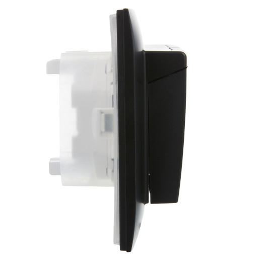 SKANDY Роз. 2-я с кр. 16А в сб IP44 SK-R12Bl черн. IEK