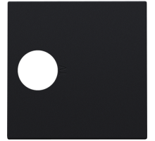 Niko Черный Накладка TV розетки