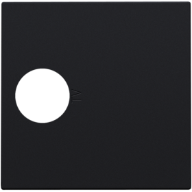 Niko Черный Накладка TV розетки