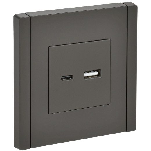 FORTE&PIANO Роз. USB A+C 3,1А FP350 сер. IEK