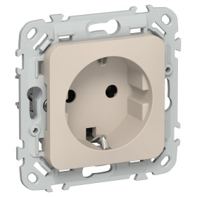 FLITE Роз. с з/к без з/ш б/к 16А РС11-1-ФлЛ льн. IEK