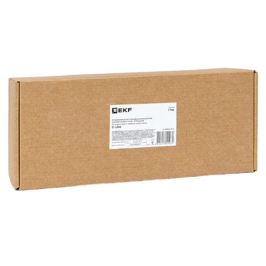 Встраиваемый настольный розеточный блок для крепления к столу, 10 модулей, C-Line