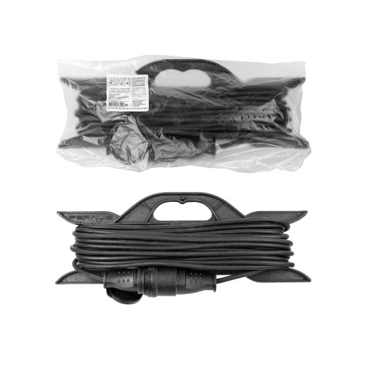 Удлинитель-шнур силовой на рамке, каучук, КГ, IP44, штепс. гнездо с/з, 3500 Вт, 20 м Народный