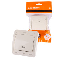 TDM Перекрестный выключатель 1-кл. 10А сл. кость 