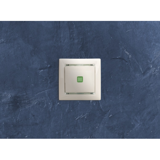 Выключатель одноклавишный с подсветкой - Legrand Valena - 10А 250В схема 1L безвинтовые зажимы - белый