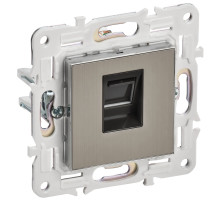 IEK SKANDY Никель Розетка компьютерная RJ45 кат.5E SK-K01N
