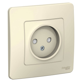 Systeme Electric Blanca внутр Молочная Розетка б/з со шторками, 16А, 250В