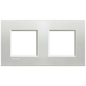 BT LL Серебро Рамка прямоугольная, 2+2 мод.