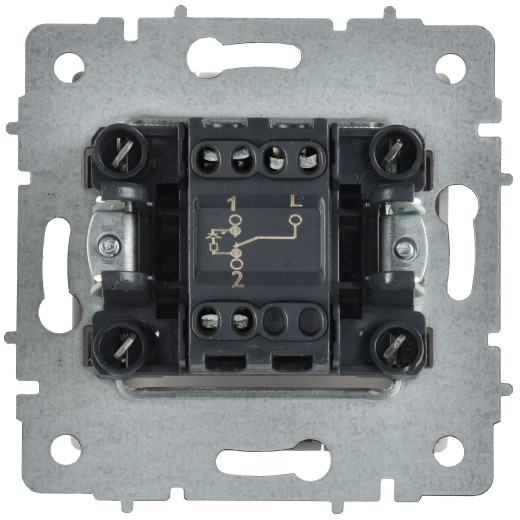 BRITE Выключ. 1-кл. прох. с инд. 10А ВС10-1-7-БрАБ а/б IEK