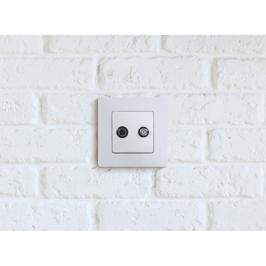 Розетка TV-SAT - Legrand Etika - двухкабельная - белый