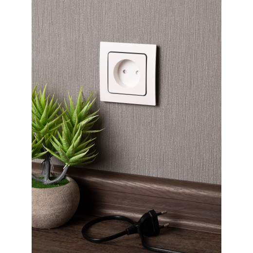 Стокгольм Механизм Розетки 1-местной б/з 10 А автоматические клеммы белый с защ. штор. EKF PROxima