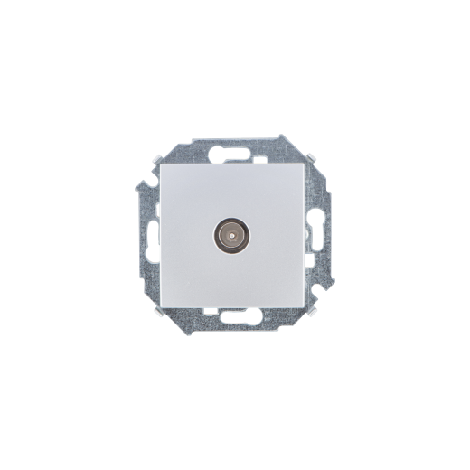 Simon 15 Алюминий Розетка TV одиночная, винт.заж.