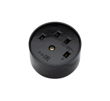 REXANT Розетка РШ для электрической плиты 32 А, 380 В, 3Р+РЕ (ОУ) черная.