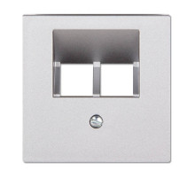 JUNG EcoProfi Алюминий Накладка 2-ой ТЛФ/комп розетки