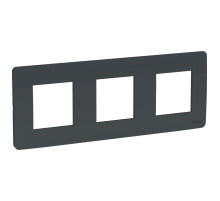 Schneider Electric Unica Studio Антрацит Рамка 3-ная