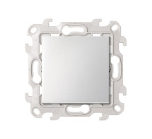 Simon 24 Алюминий Переключатель (проходной) с подсветкой 10AX 250В~ 4