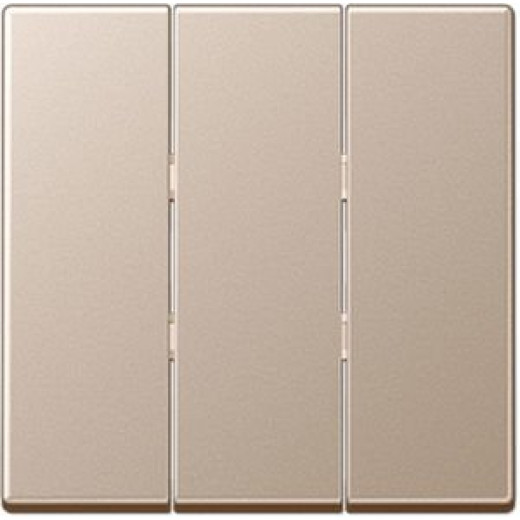 Тройная клавиша для балансирных механизмов выключателей (кнопок), термопласт, шампань, A500