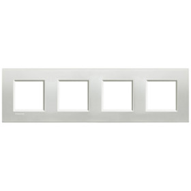 BT LL Серебро Рамка прямоугольная, 2+2+2+2 мод..
