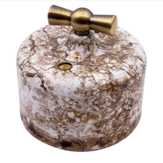 Ришелье Керамика Мрамор Выключатель 1-кл.