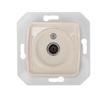 KRANZ DEA Розетка TV Проxодная с/у меx. Беж