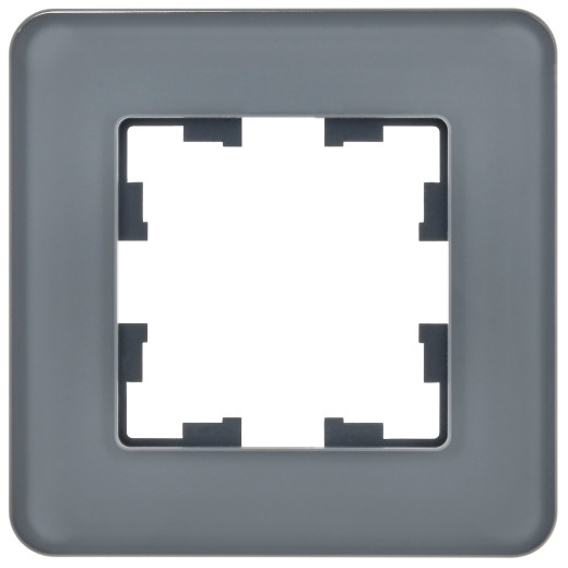 BRITE Рамка 1-мест. РУ-1-2-Бр стекло графит RE IEK