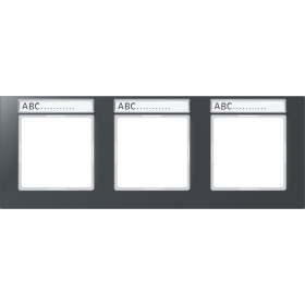 JUNG Рамка 3-кратная, матовый антрацит
