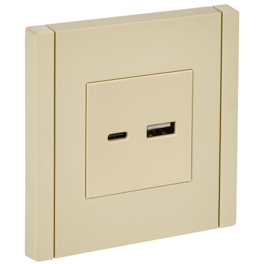 FORTE&PIANO Роз. USB A+C 18Вт FP451 ван. IEK