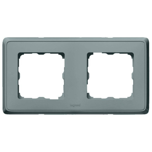 Рамка - Cariva - 2 поста - горизонтальный/вертикальный монтаж - жемчужно-серый