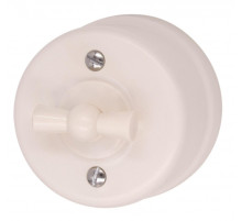 BIRONI Лизетта Пластик Песочное золото Выключатель перекрестный 1-кл