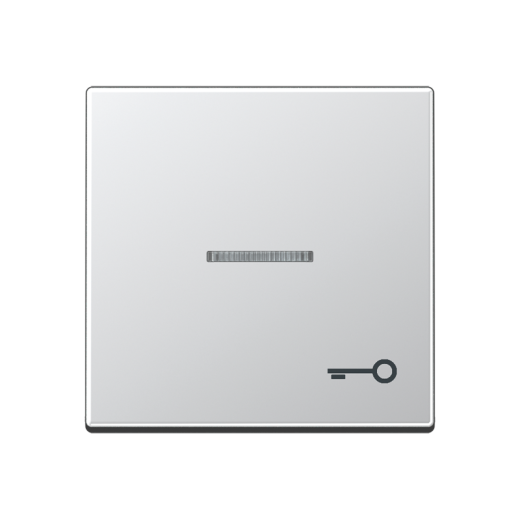 Клавиша для контрольного выключателя со знаком ключ, алюминий