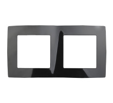 ЭРА 12-5002-06 Рамка на 2 поста, Эра12, чёрный (10/100/3000)