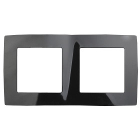 ЭРА 12-5002-06 Рамка на 2 поста, Эра12, чёрный (10/100/3000)