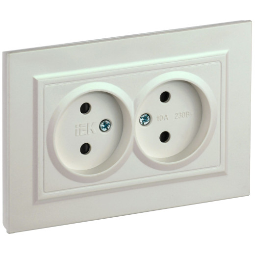 BRITE Роз. 2-я без з/к с з/ш 10А в сб. РСш12-2-БрЖ жемч. IEK