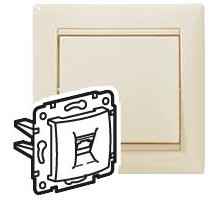 Legrand DIY Valena Слоновая кость Розетка 2xRJ11.