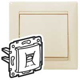 Legrand DIY Valena Слоновая кость Розетка 2xRJ11.