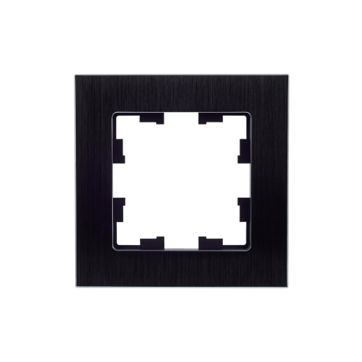 BRITE Рамка 1-мест. РУ-1-1-БрЧ металл черн. IEK