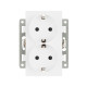 Механизм электрической розетки SCT-MEUD-PL-WH (250V, 16A) (Arlight, -)