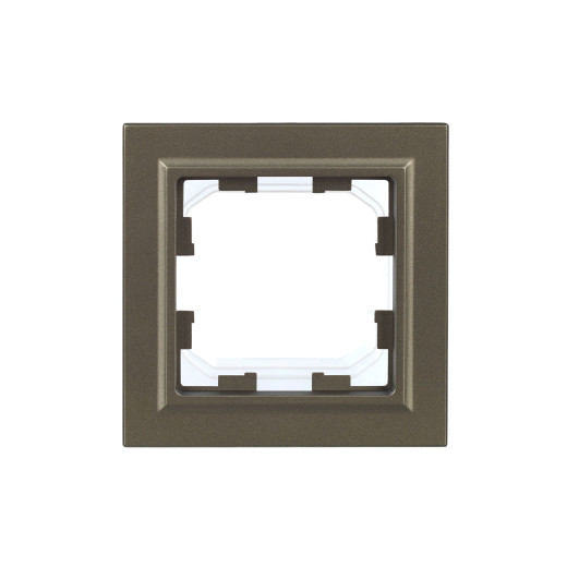 BRITE Рамка 1-мест. IP44 РУ-1-БрШ-44 шамп. IEK